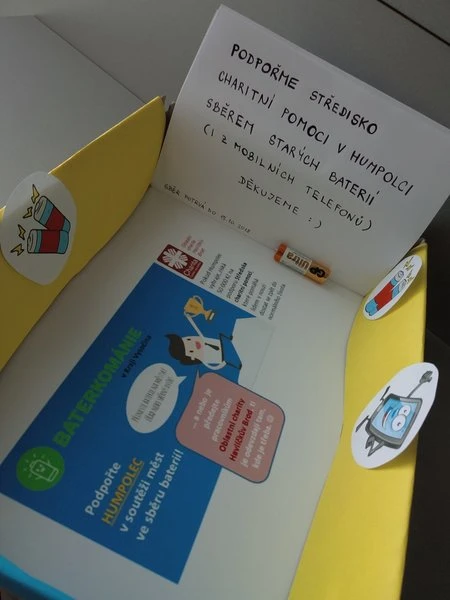 Zapojili jsme se do Baterkománie, abychom podpořili Středisko charitní pomoci v Humpolci